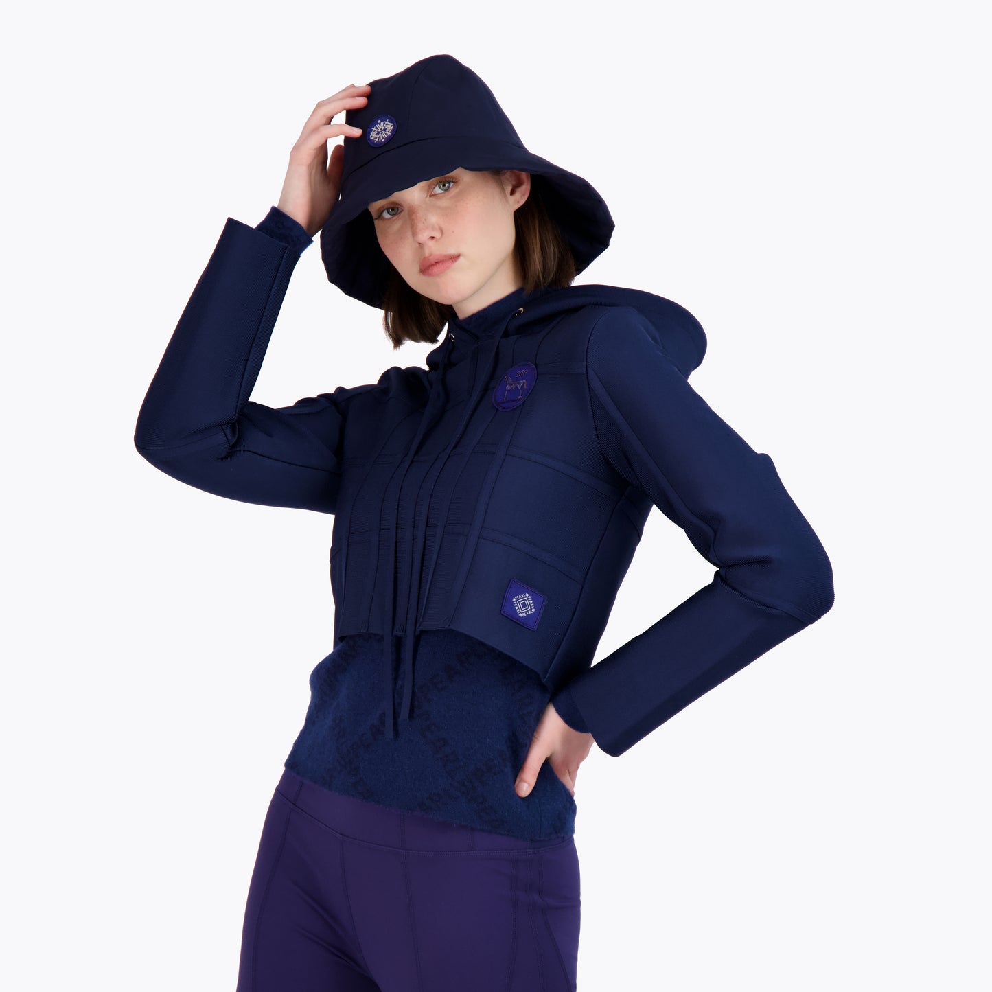 Bandage Knit Hoodie - Pearl Sport