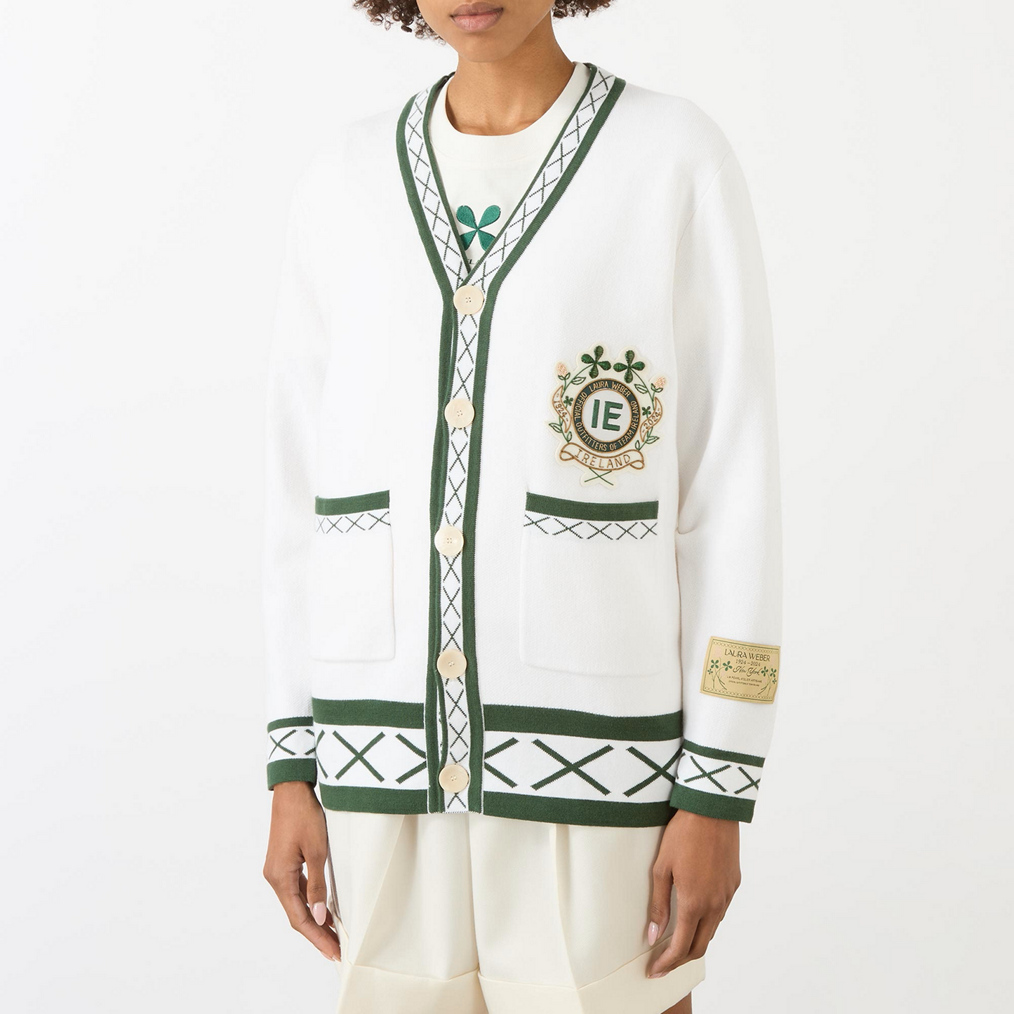 Lógó Badge Knit Cardigan