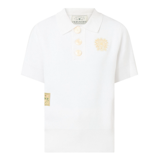 Logo Knit Polo Shirt